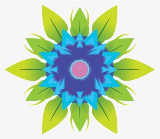 Abstract Flower 6 Scalable Vector Graphics Svg - Vector Flower Png Logo