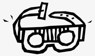 Vector Illustration Of Protective Eyewear Safety Goggles - Illustration