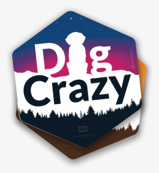 Bjorn Dog Crazy Stickers By Mike Hosier, Adventure