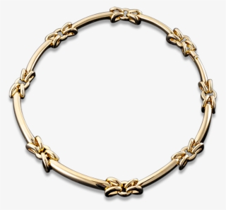 Gold Link Necklace By David Webb - Цветы Круг Пнг