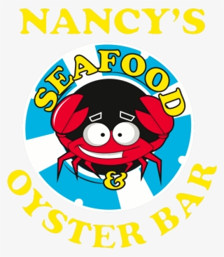Nancy's Seafood & Oyster Bar Vector Black And White - Poster