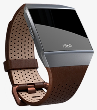 Fitbit Ionic Accessory Perforated Leather Band Cognac - Fitbit Ionic Perforated Leather Band