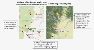 Why Are The Dots Over Malaga And Quincy On The Wa Ecology - Map