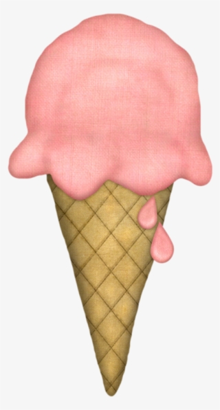 Icecream Strawberry - Birthday Ice Cream Clipart