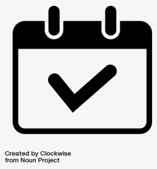 Check Out Calendar Icon Designed By Clockwise On The - Sign