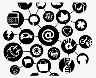 Style Clipart Iot - Social Media Png Black