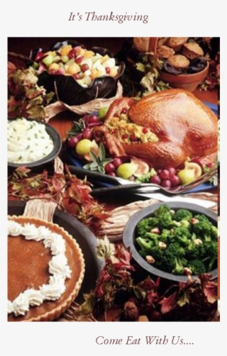 Thanksgiving Dinner Menu, Thanksgiving Blessings, Thanksgiving - Big Thanksgiving Dinner