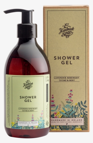 Natural Handmade Lavender, Rosemary Thyme & Mint Herb - 100 Natural Shower Gel