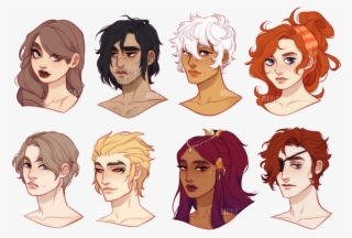 “i Doodled My Ocs The Main Six In My Secondary - Cartoon