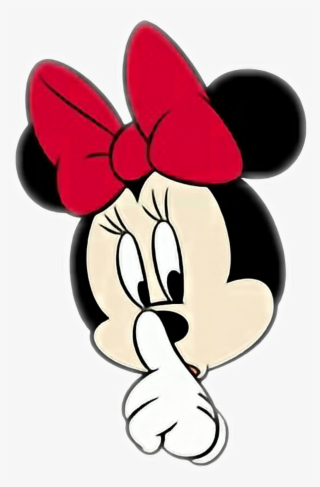 Shhh Sticker - Minnie Mouse Shh