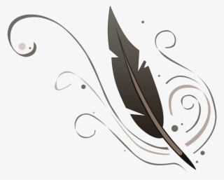 Old Fashioned Feather Pen Tattoo, But Make The Feather - Plumas Para Escribir Animadas