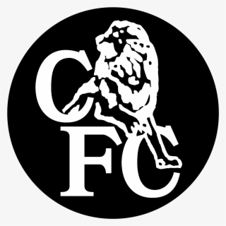 Chelsea Fc 7895 Logo Black And Ahite - Chelsea Fc 1986 Crest