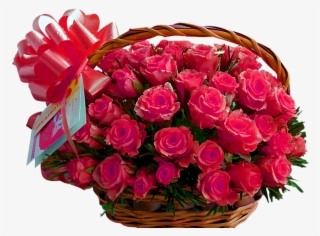 50 Pink Roses Basket - Bouquet