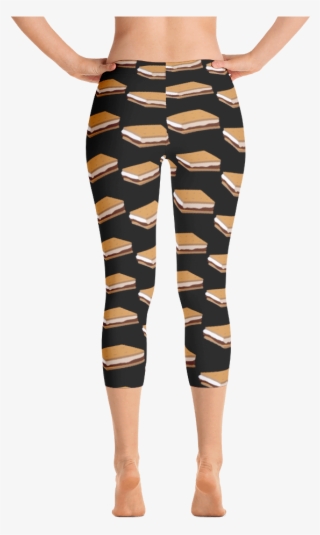 S'mores Pattern Capri Leggings - Capri Pants