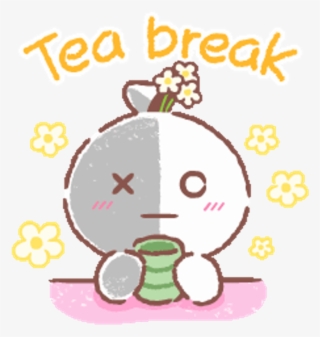 #bt21 #png #bts @-larenialuv @nhylynhh #tea #break - Universtar Bt21 Everyday Moments