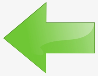 Navigation Left Arrow - Transparent Green Color Arrow