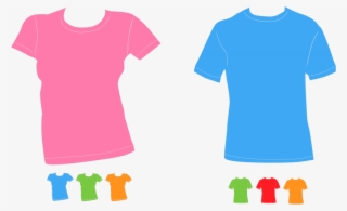 Girls T Shirt Vector Png Clipart , Png - T Shirt En Vector Png