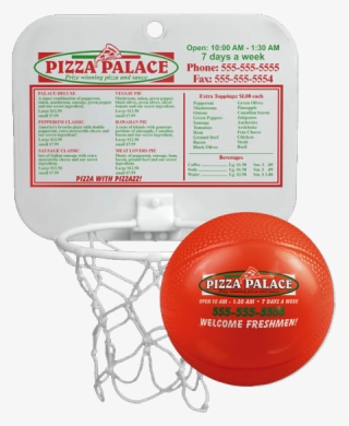 Minibackboard With Unimprinted 4" Foam Basketball - Streetball