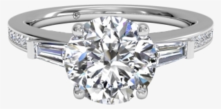 Quick View - Solitaire Knife Edge Engagement Ring