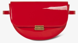 Anna Buckle Belt Bag Big Lacquer Red - Shoulder Bag