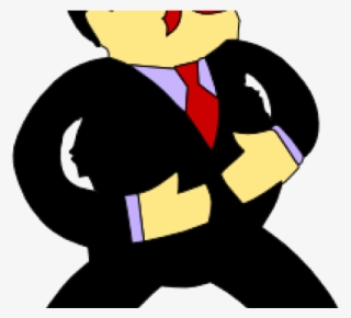 Suit Clipart Fat Man - Cartoon Man In Suit