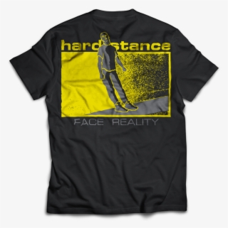 Hard Stance "face Reality" Black T-shirt - Active Shirt
