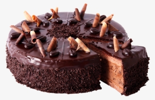 Chocolate Cakes White Background