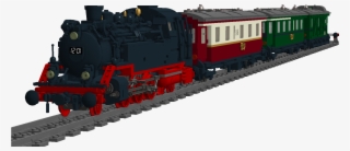 With Three Carriages A Complete German Nebenbahn Train - Locomotive