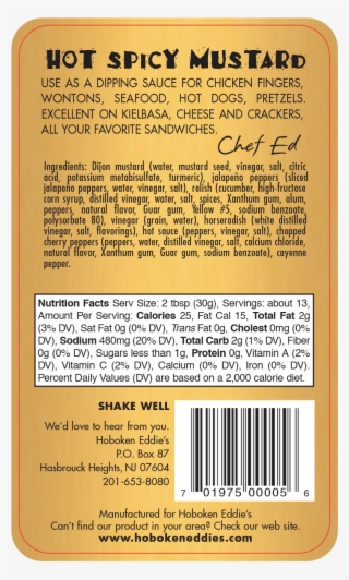 Hot Spicy Mustard - Amber