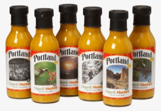 6-pack Of Portland Yellow Mustard - Glass Bottle
