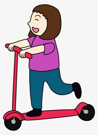 Clip Of Girl Riding Free Clip Art - Play