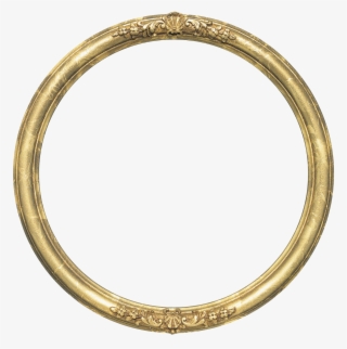 Round Frame Png Transparent Image - Circular Gold Frame