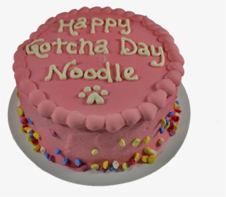 Pink Dog Cake With Confetti Sprinkles By Spotted Dog - Cake Decorating