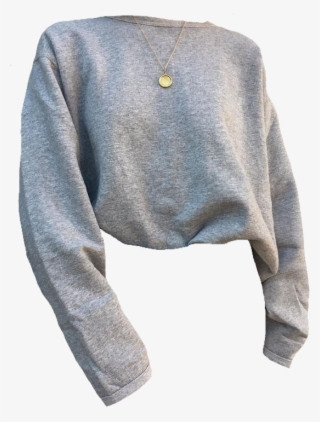 Grey Sweater Polyvore Moodboard Filler - Png Polyvore Sweater Grey