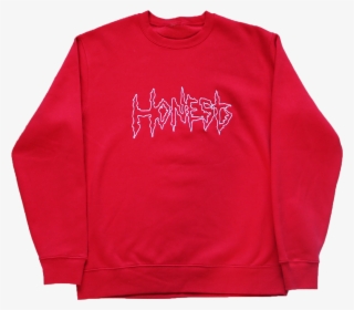 Big Outline Logo Red Sweatshirt - Sweater