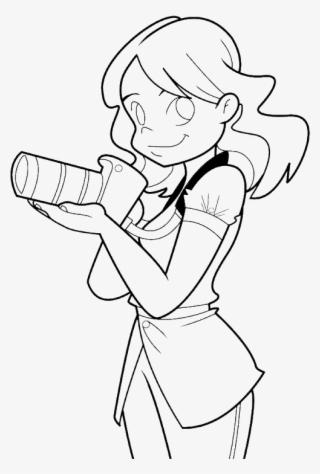 Camera Drawing Woman - Imagenes De Photographer Para Colorear