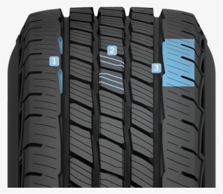 Continuous Outer Tread Ribs - Cooper Adventurer Ht
