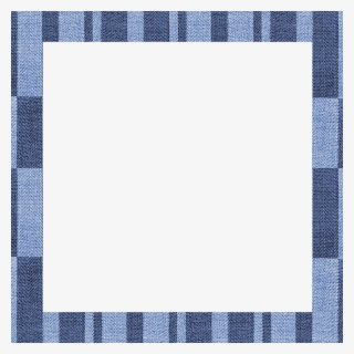 Denim Geometric Frame - Marco De Rayas Png