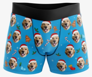 Santa Hat Dog - Board Short