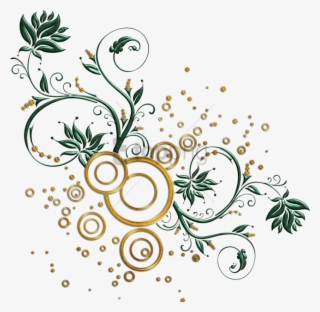 Free Png Gold Swirl Design Png Png Images Transparent - Leaves And Swirls Png