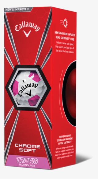 Callaway Chrome Soft Truvis Pink Golf Balls - Chrome Soft Callaway Truvis
