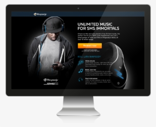 Rhapsody & Sms Audio By 50 Cent Sms Campaign Pitch - Computer Monitor