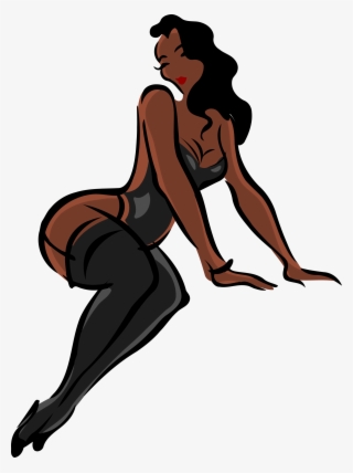 This Free Icons Png Design Of Lingerie Model, Dark