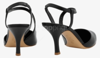 Free Png Black Female Sandals Png Images Transparent - Black Female Shoe Png