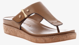 Naked Feet, Hadidd, Toffee, Slip On Thong Sandal - Sandal