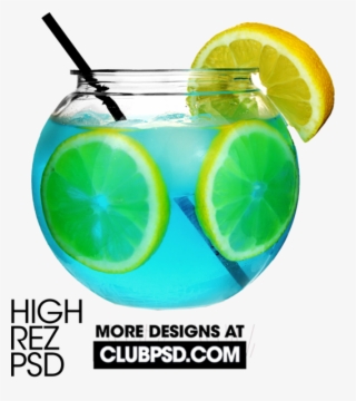 Fish Bowl Drink - 6 Plastic Fish Bowls