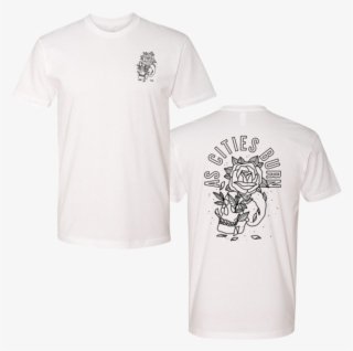 White Skull And Rose Tee - Active Shirt