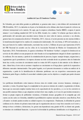 Docx - University Of Los Andes