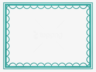 Free Png Teal Border Frame Png - Margenes Para Power Point Png
