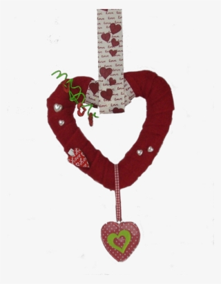 Türkranz Herz Rot Mit Filzband Bunt Schmiede Shop Avec - Heart